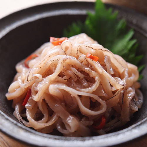 北海道松前産のするめ塩辛 生臭さがなくイカの旨味たっぷりの塩辛です