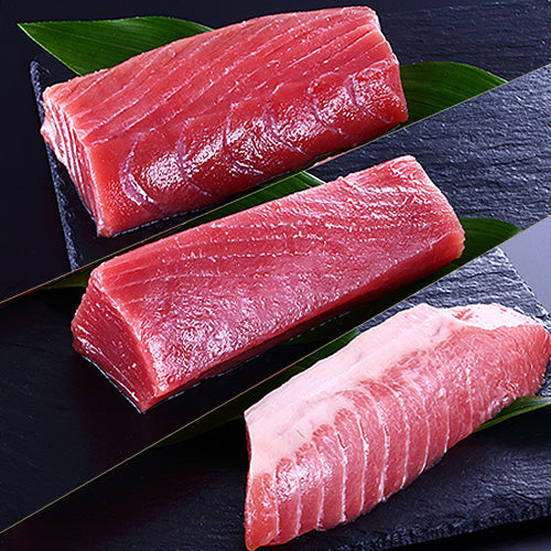 本マグロの赤身・中とろ・大トロ