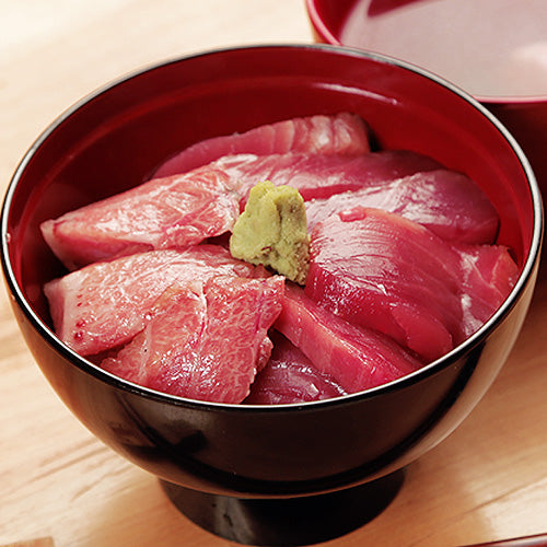 送料無料】天然本マグロ 赤身・中トロ・大トロ お得な三種盛り【特製醤